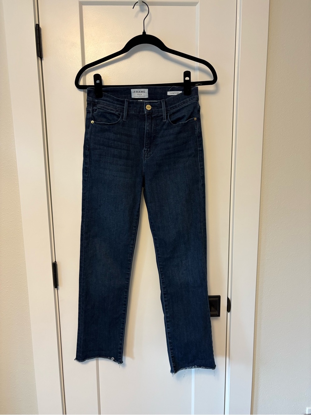 Frame Le High Straight Cropped Jeans - Size 27
